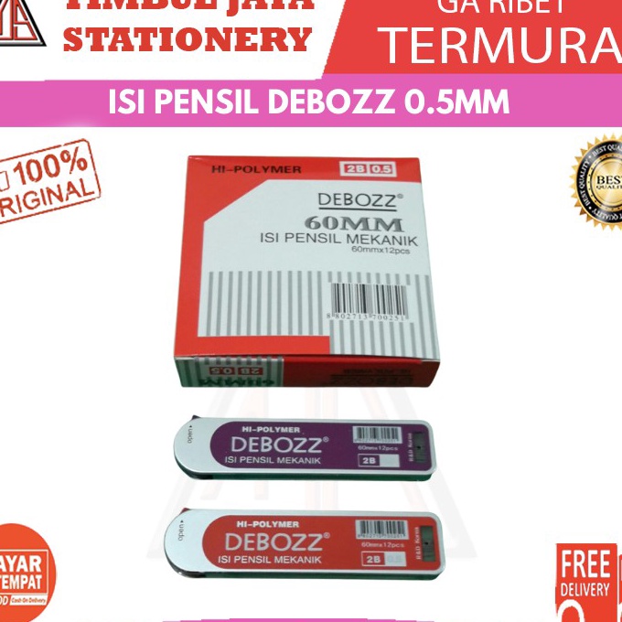 

Spesial Debozz isi pensil 2b 5mm db3 isi 12 tube