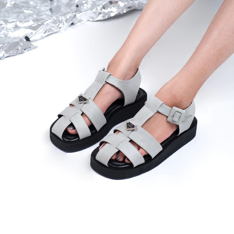 CEKHAS - Galena Grey Sandal Size 36