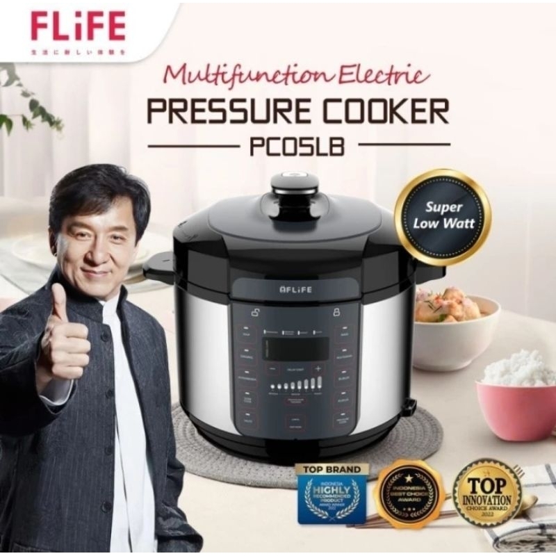 BATAM - FLIFE PC05LB PC 05 LB pressure cooker multifungsi presto listrik serbaguna super low watt