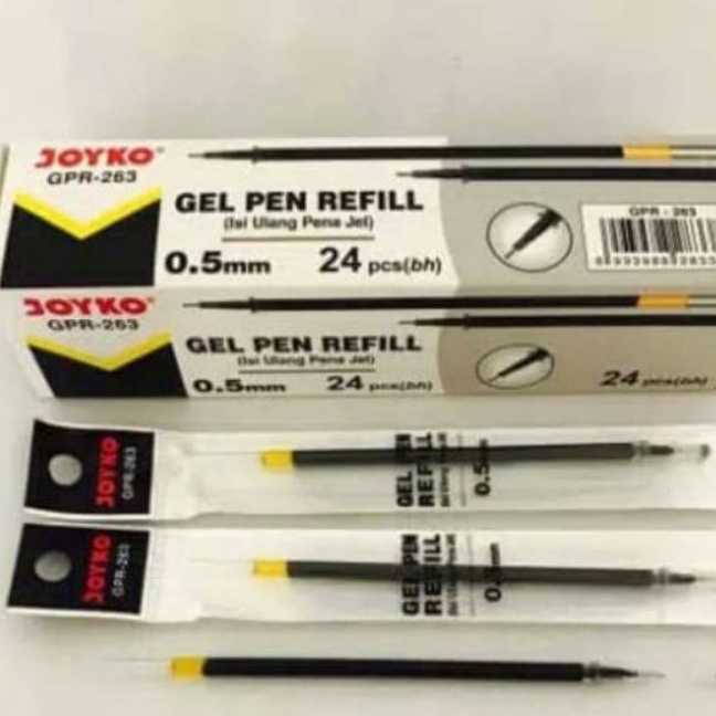

Hemat Refill pulpenisi pulpen gel Joyko Gpr263 1pak24pcs