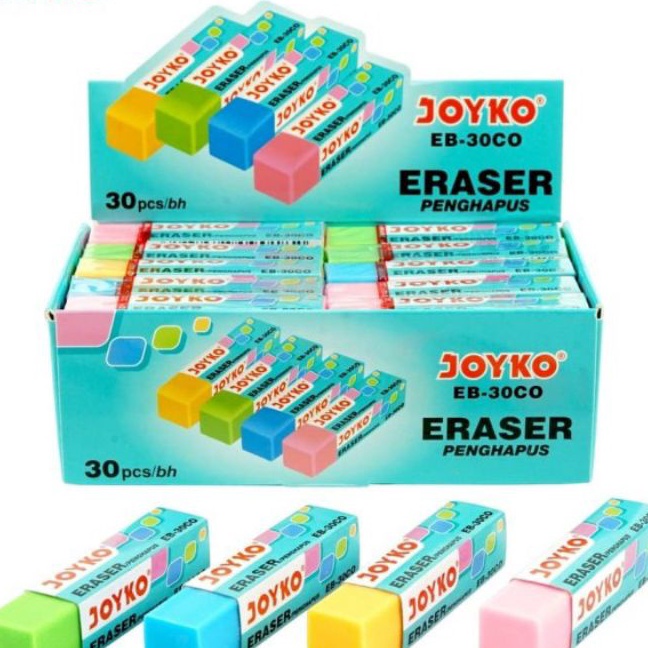 

KP8 penghapus joyko tanggung ER3COwarnawarni 1pak3pcs