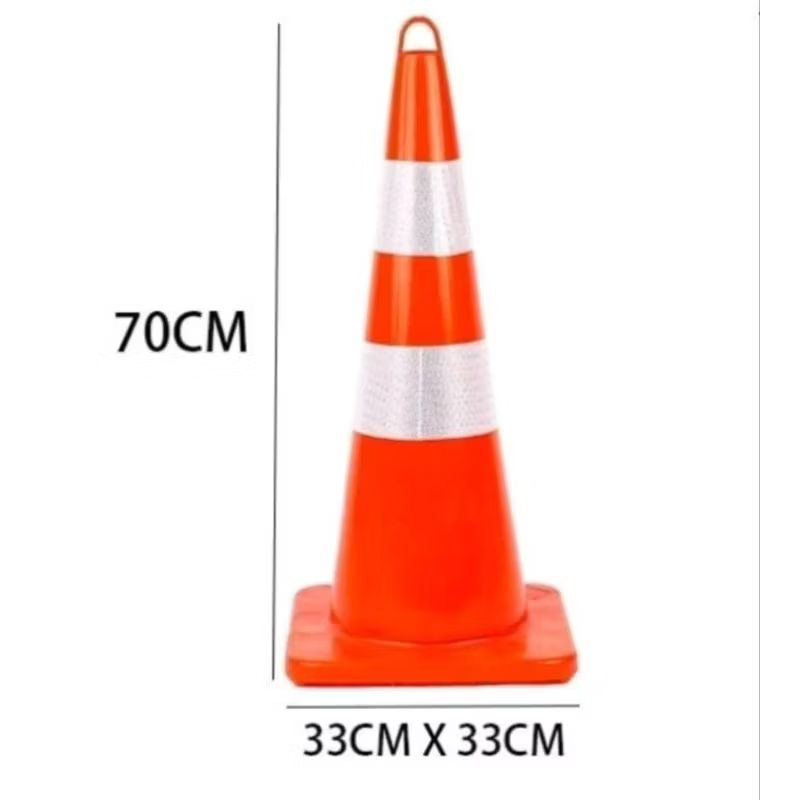 Trafic cone 70cm pembatas jalan