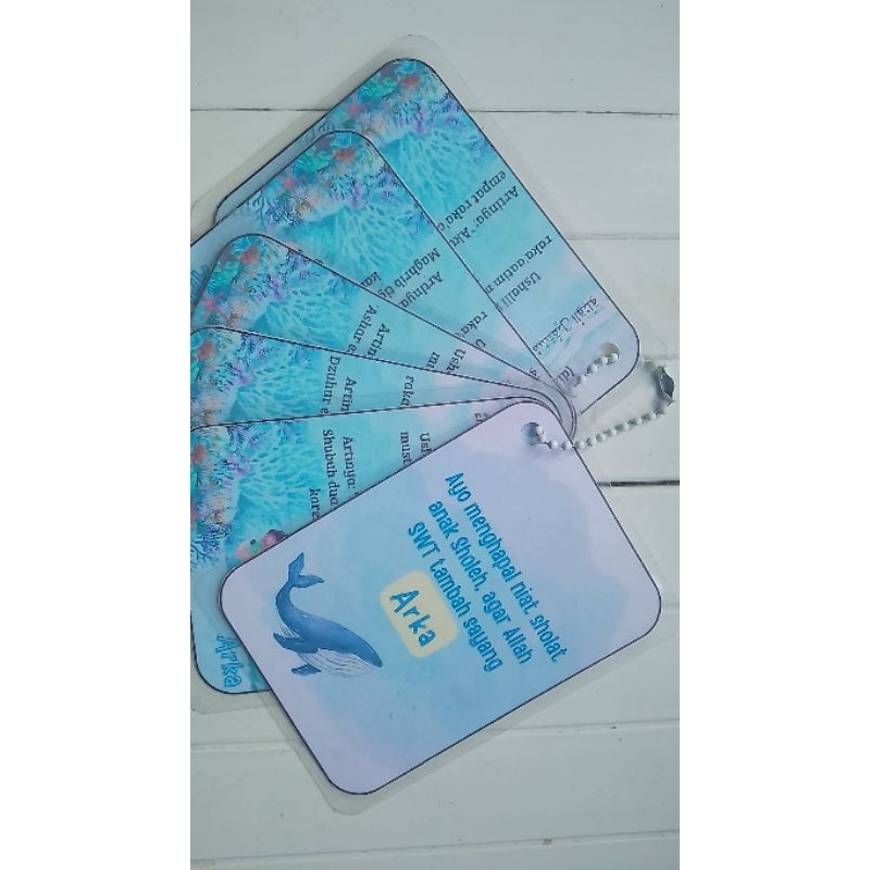 flash card hapalan niat sholat