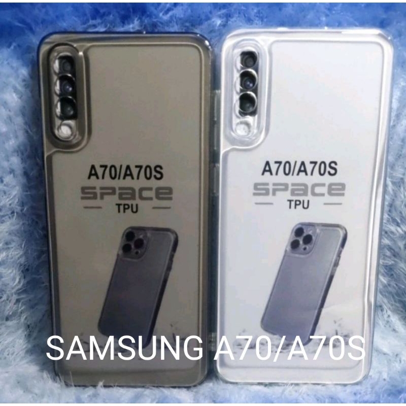 SOFTCASE CASING BENING TRANSPARAN TYPE SAMSUNG  A70/A70S/SILIKON HP PELINDUNG NYA HP DAN CAMERA READ