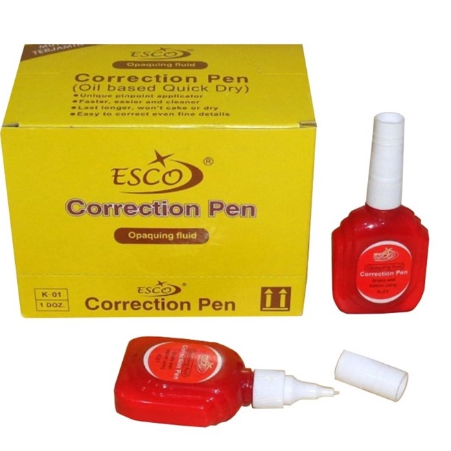 

Flash Sale TIP EX TIPEX CORRECTION FLUID CAIRAN SI PENGHAPUS PULPEN 12 PCS