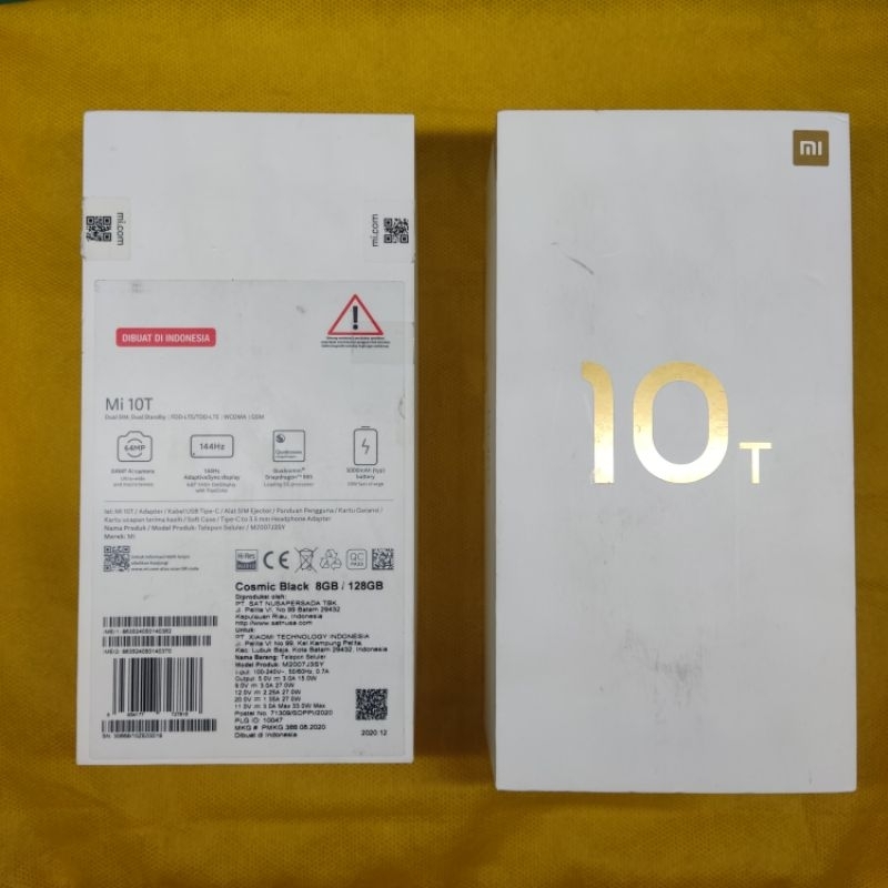 DUSBOOK BOX KARDUS HP XIAOMI MI 10 TT MI10 T MI10T ORIGINAL BAWAAN HANDPHONE