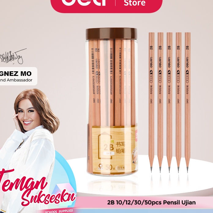 

Terlaris Deli Graphite Pencil Pensil Kayu Grafit 2B isi 12pcs 5pcsBOX S97 S99