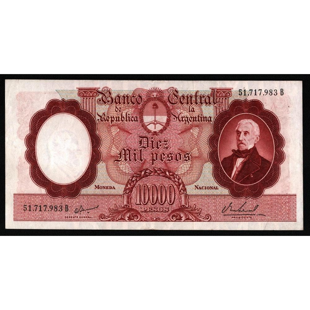 10000 peso argentina bukan asli tahun 1961