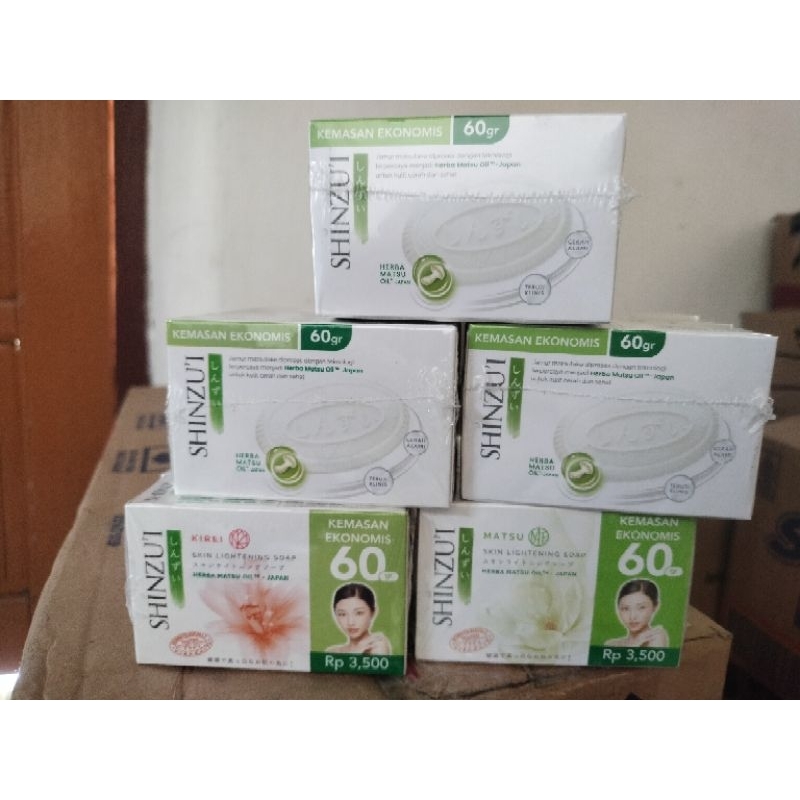 SABUN SHINZUI BATANG 60g | PAKET HEMAT 3PCS | SABUN SHINZUI CAIR | SHINZUI BANDEED | SABUN MANDI SHI