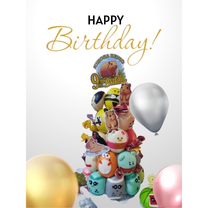 

Bakpao birthday tower