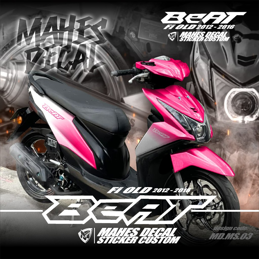 (COD) TERBARU Decal Sticker Honda Beat Fi OLD Full body Beat Fi Lama 2012 2013 2014 2015 2016 - Stik