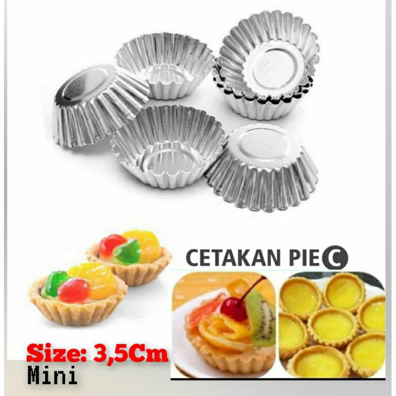 Cetakan Kue Pie Susu mini | Cetakan Agar-agar Mini