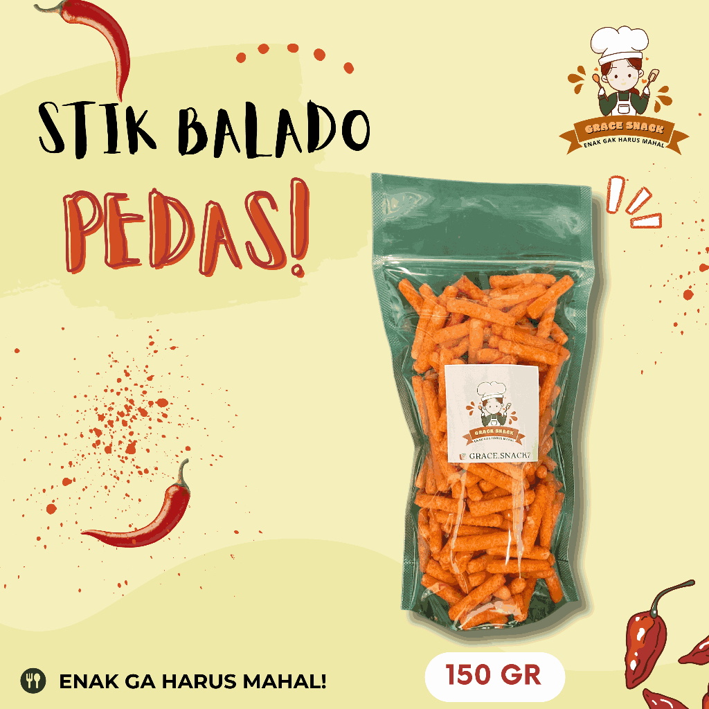 

STIK BALADO 150 GR POUCH - Grace Snack