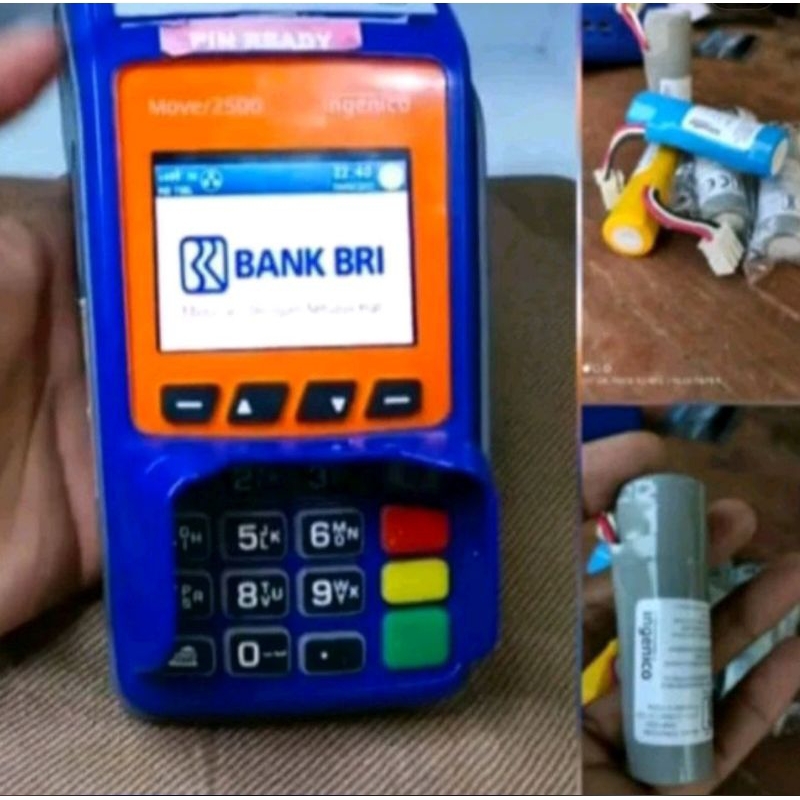 Baterai mesin edc type ingenico move2500