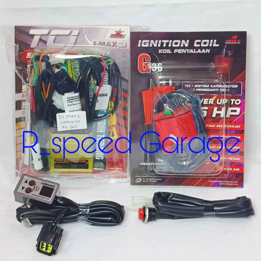 CDI TCI + KOIL G36 BRT IMAX 3 SUPER PRO 52 STEP SATRIA FU 150 OLD KARBU CBU SOKET 6 KABEL