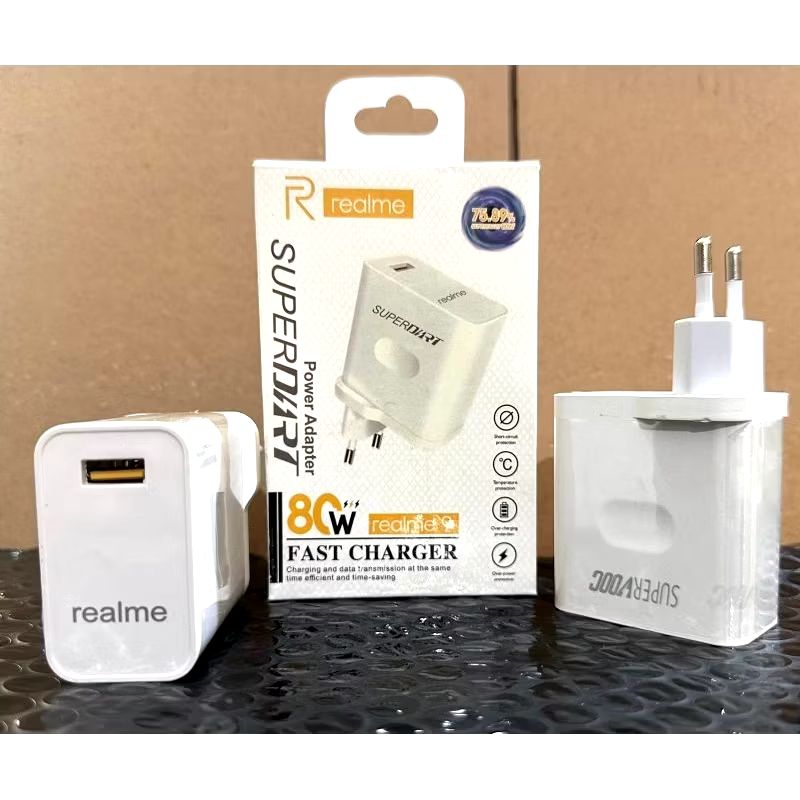CHARGER KEPALA CASAN REALME 80W SUPER FAST CHARGING