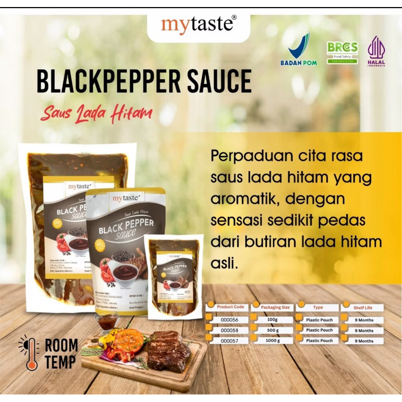 

My Taste Black Pepper Sauce 500gr
