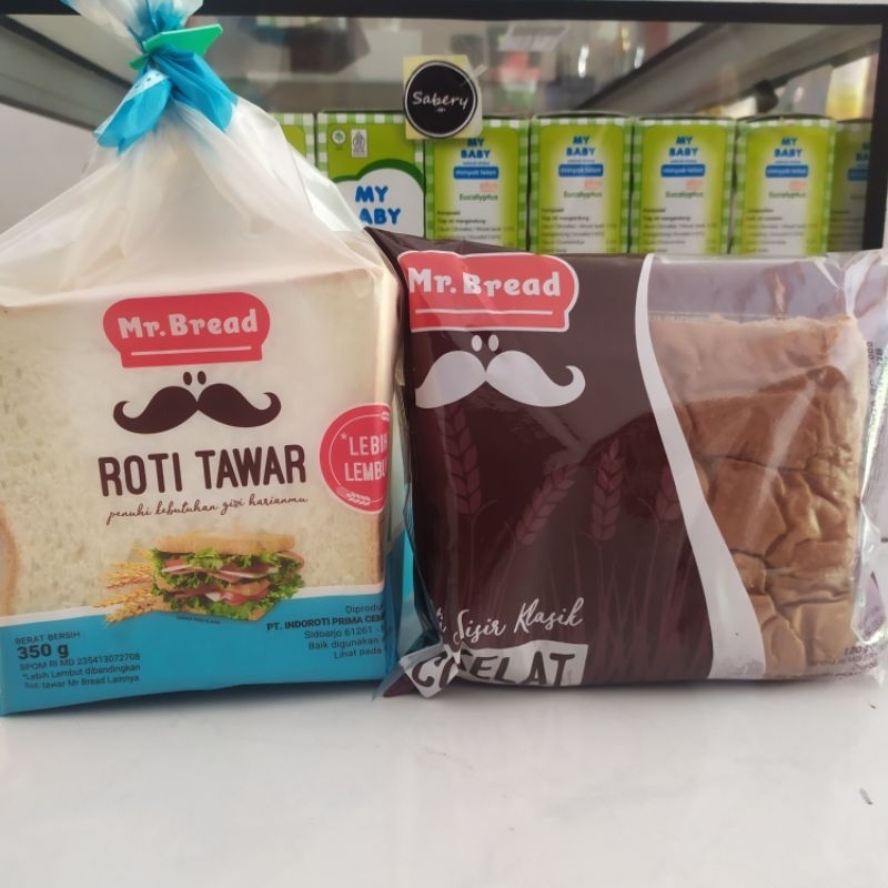 

Paket Roti mr bread tawar dan sisir coklat