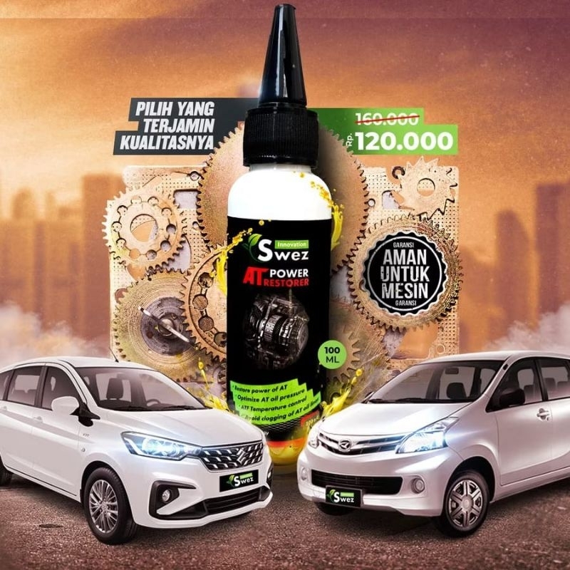 Aditif Matic Swez - Penghilang Jedug Slow Respon Mobil Matic - Swez AT Power Restorer 100 ML