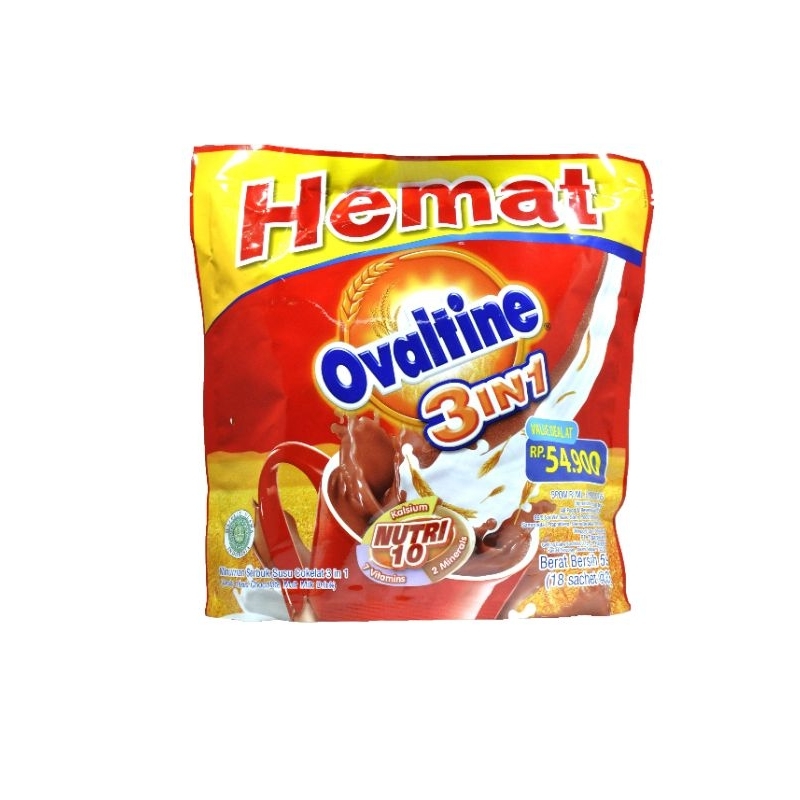 

OVALTINE Minuman Serbuk Coklat 3in1 Bag 18x33gr