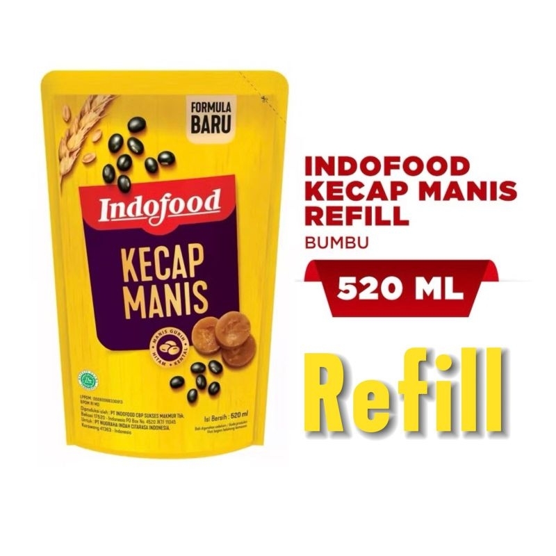 

Kecap Manis Indofood Kemasan Refill 520ml