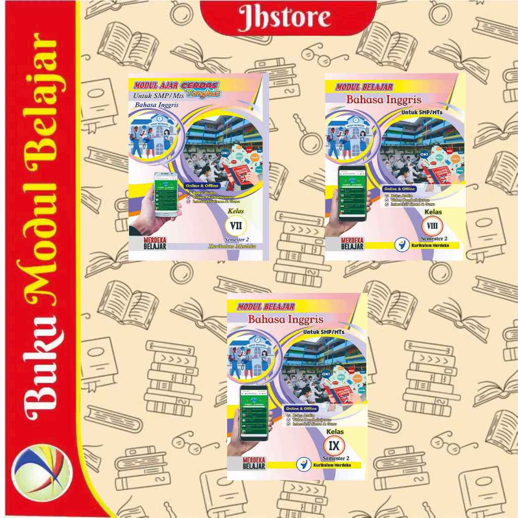 Buku Modul Belajar Bahasa Inggris SMP/MTS Kelas 7-9 Semester 2 - Kurikulum Merdeka - Almas