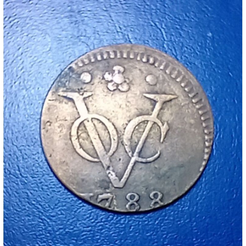 Koin VOC 1 Duit Holland 1788 Error