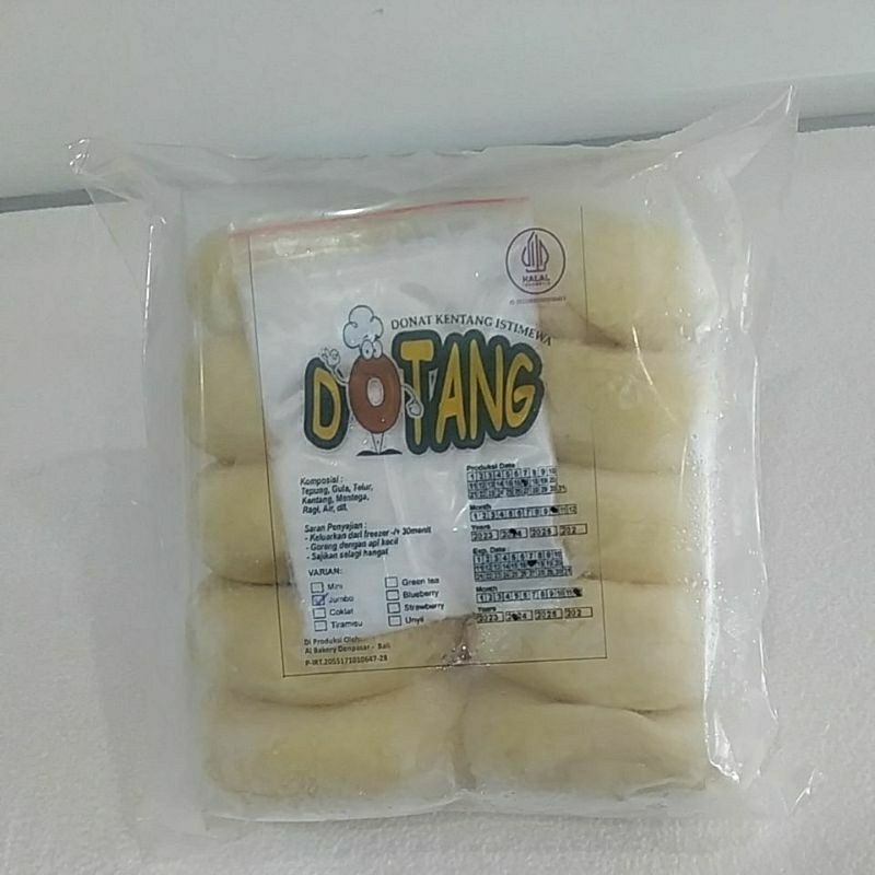 

Dotang (Donat Kentang) 500 gram jumbo isi 10