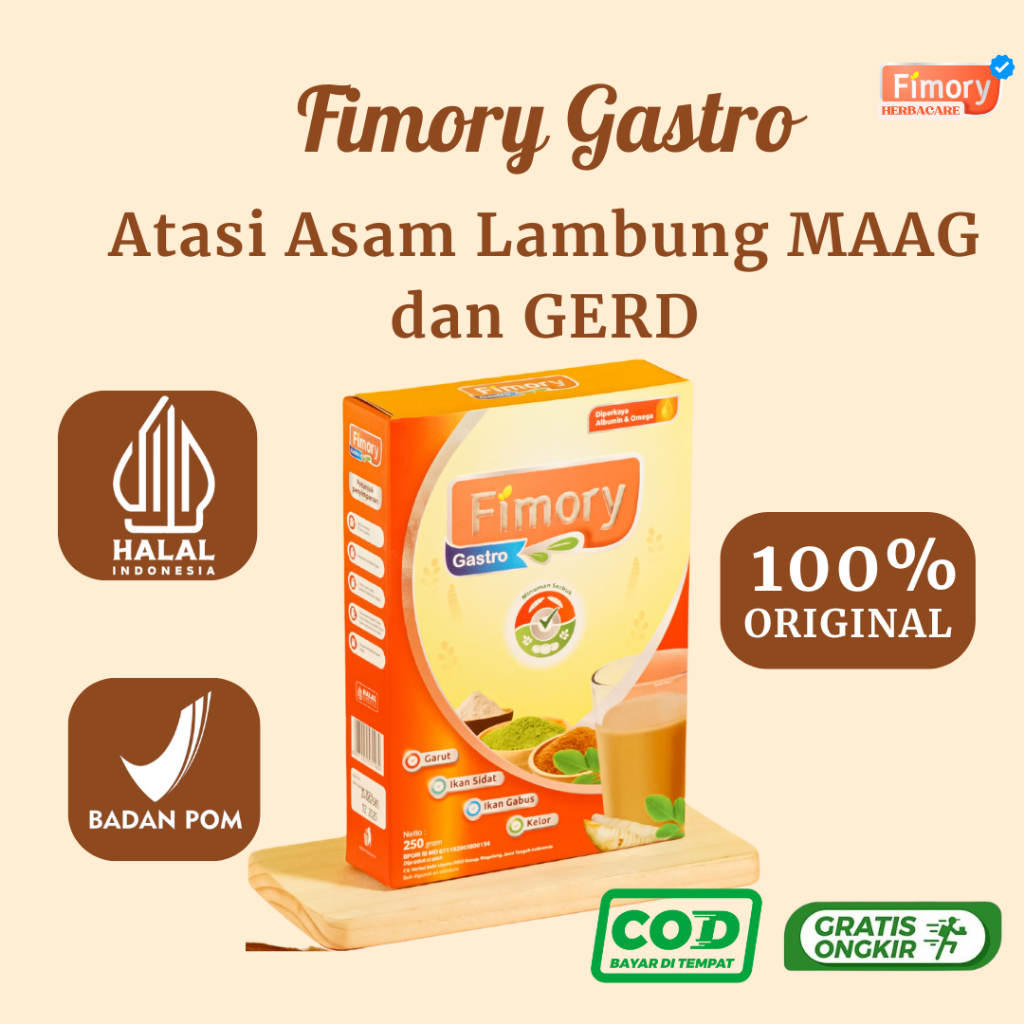 

Fimory Gastro 250gr - Minuman Nutrasetikal untuk Asam Lambung Maag Gerd