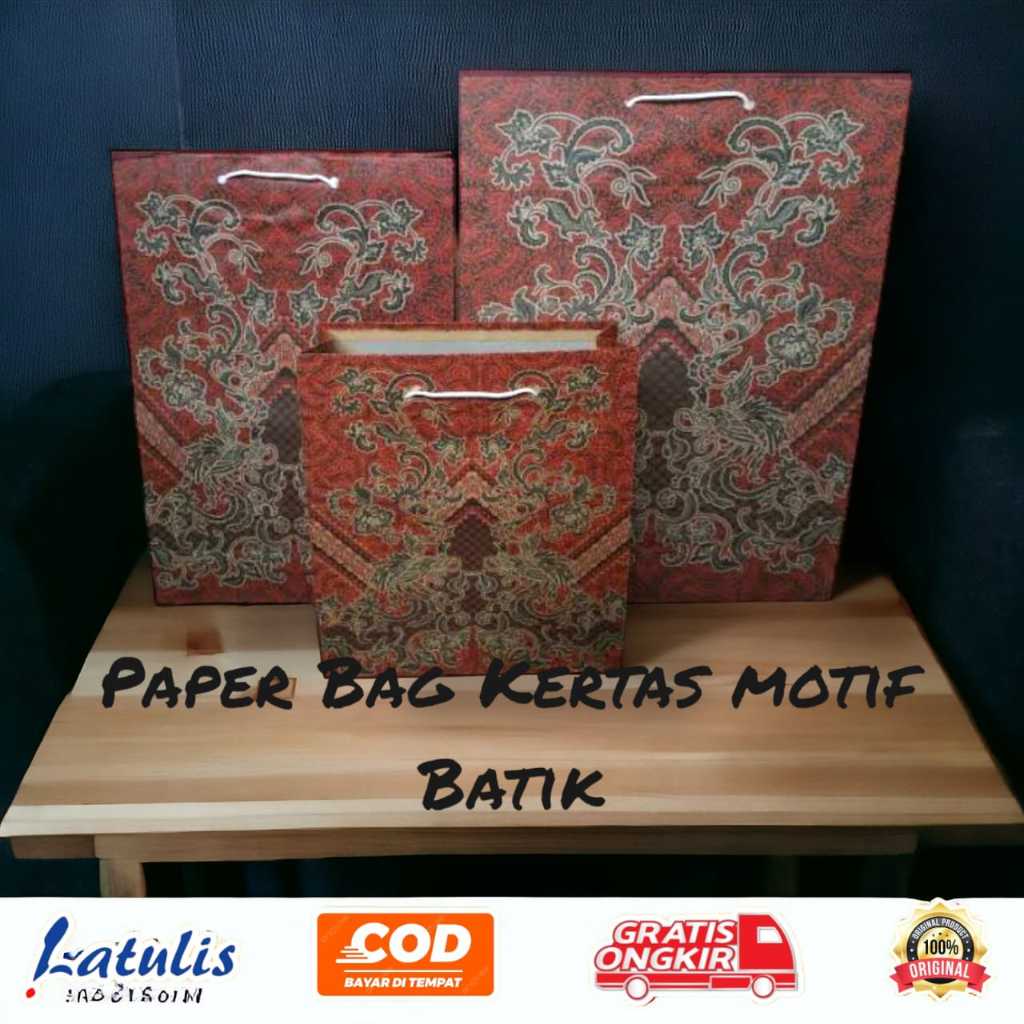 

Paper Bag Batik perpack isi 12 ( 3 pilihan ukuran)