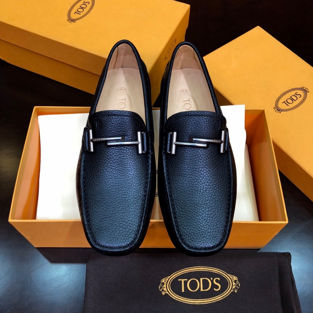 TODS Sepatu Beanie Klasik Kasual Baru Sepatu Kulit Pria Bisnis Modis Sepatu Pria