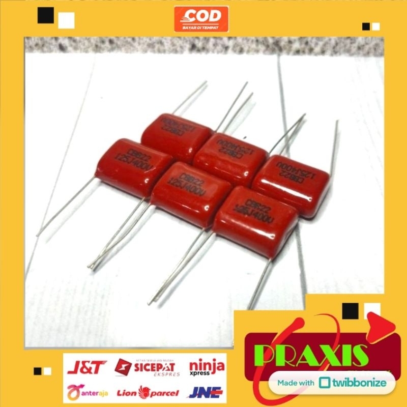 Kapasitor Milar CBB22 125J 400V