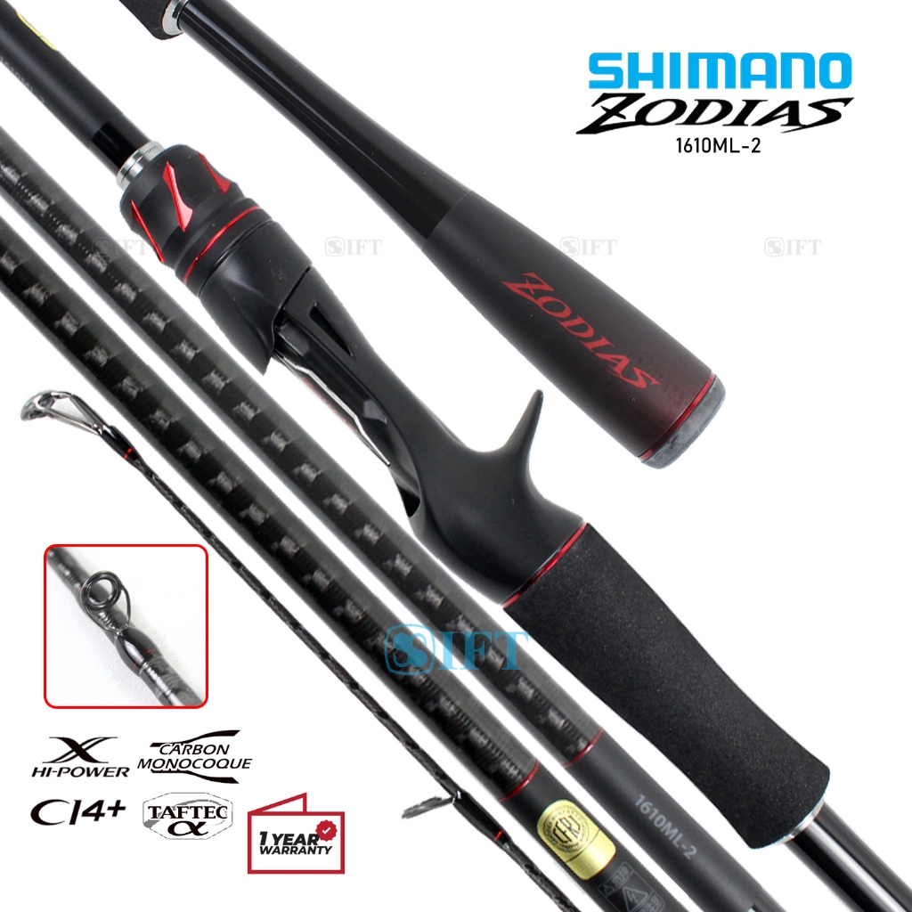 Joran BC SHIMANO ZODIAS | Fuji Alconite + SiC top + Hi Power X blanks | CI4+ | Bait Casting Resmi