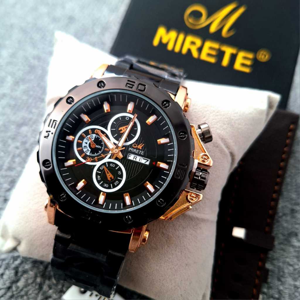 MIRETE Jam Tangan Pria Original Seri G16 Dijamin Realpict Sesuai Foto dan Video By WaktuStor