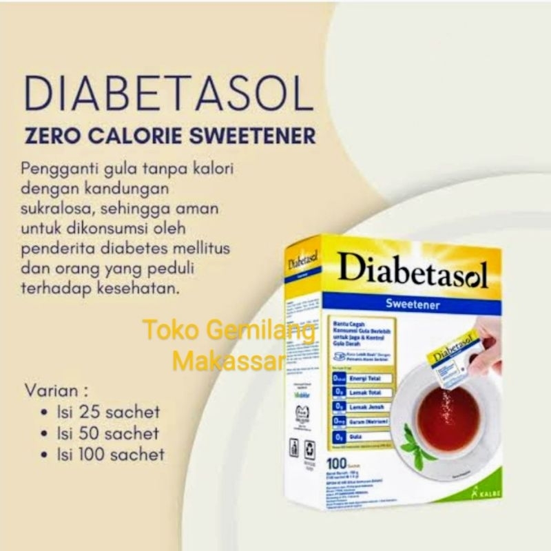 

Diabetasol Sweetener Zero Calorie / Pengganti Gula