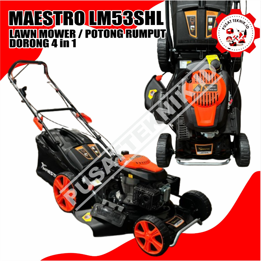 MAESTRO LM53 SHL MESIN POTONG RUMPUT DORONG BENSIN MAESTRO LM53SHL