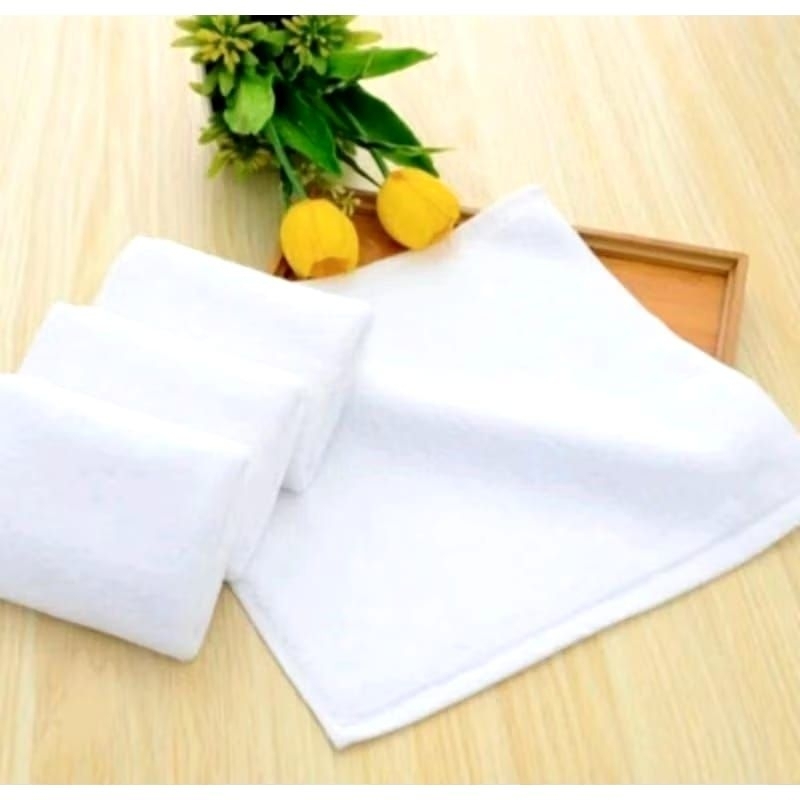 HANDUK SAPU TANGAN PUTIH UK 25x 25 cm