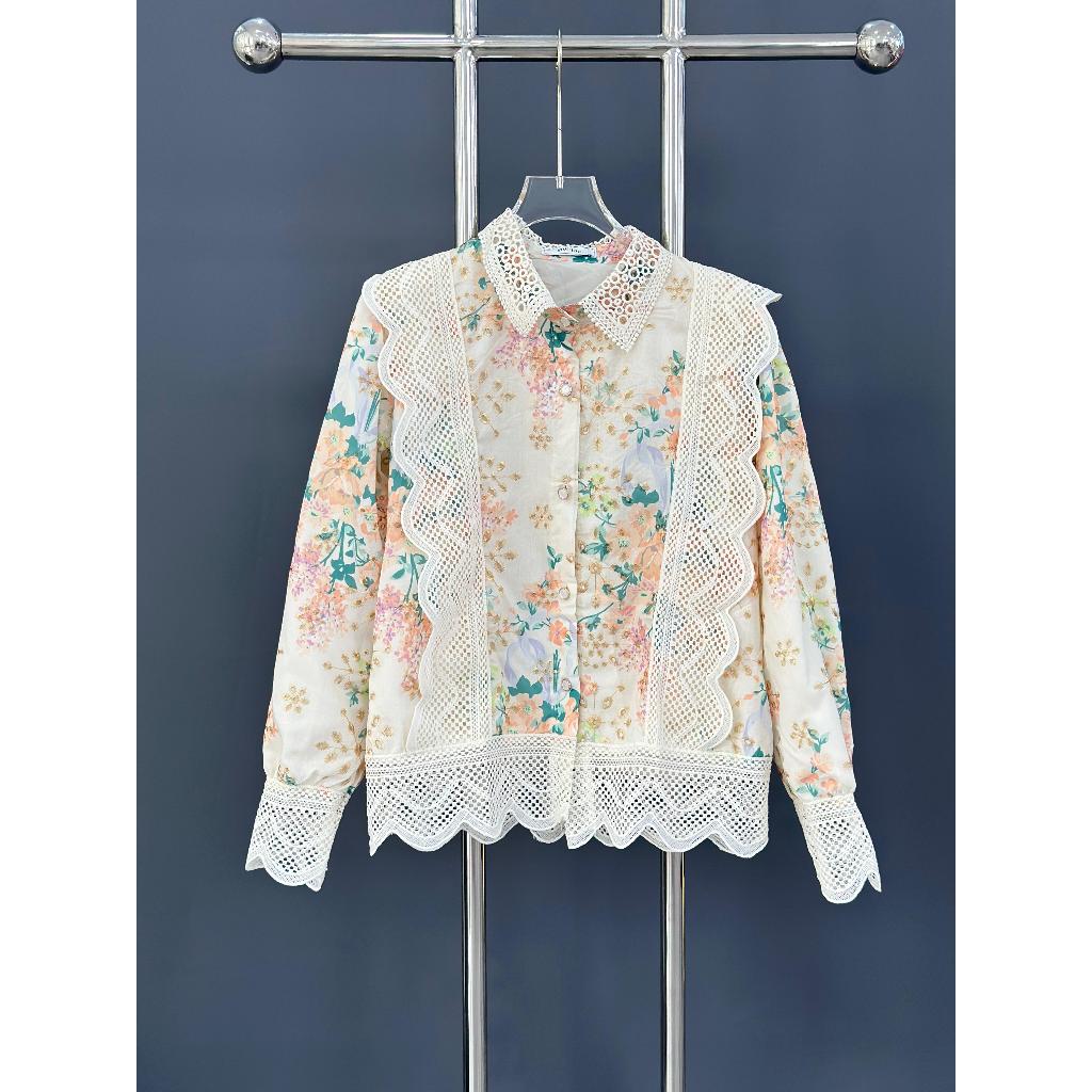 Kemeja Renda Wanita Kemeja Bunga Brukat Kemeja Brukat Kemeja Wanita Kekinian Kemeja Wanita Motif Bun