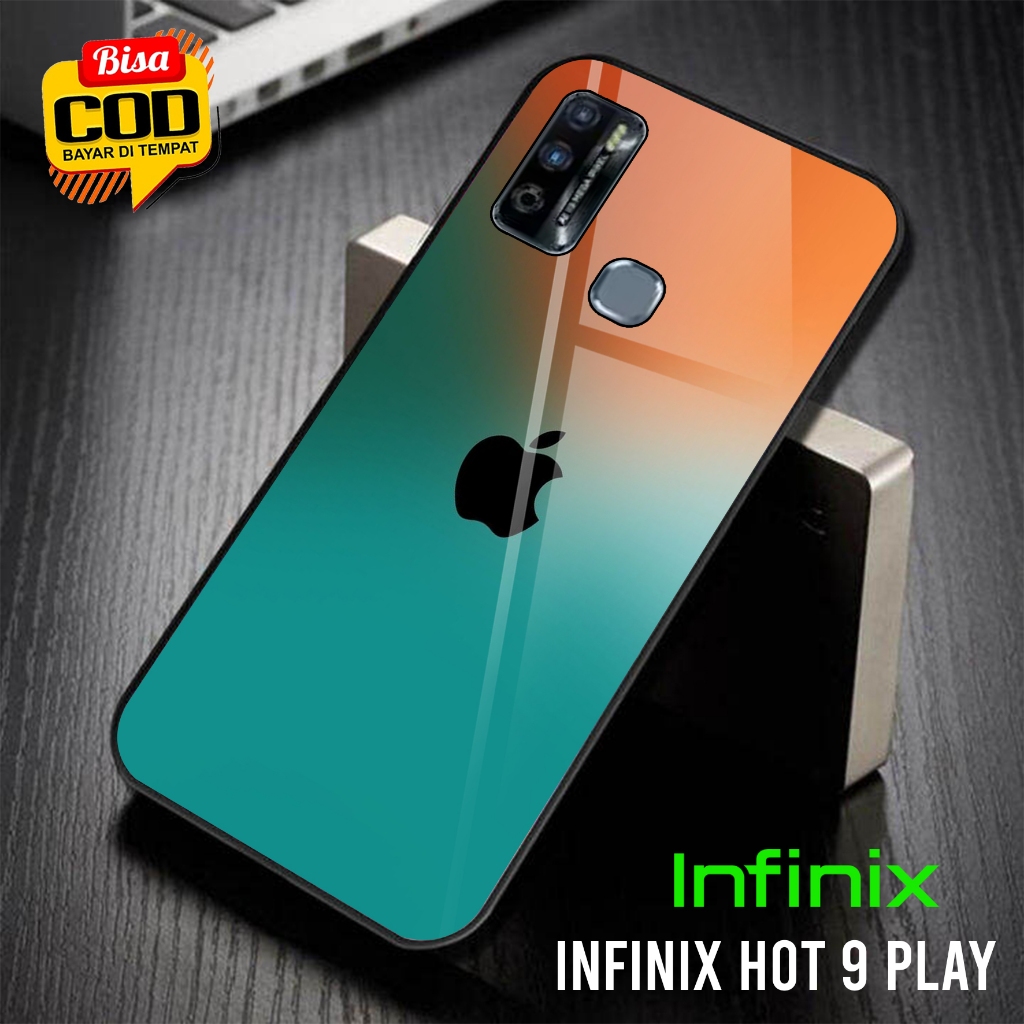 Toly Case Infinix Hot 9 Play Terbaru [ IPhone Logo Magsafe ] - Casing hp Infinix Hot 9 Play - Case H