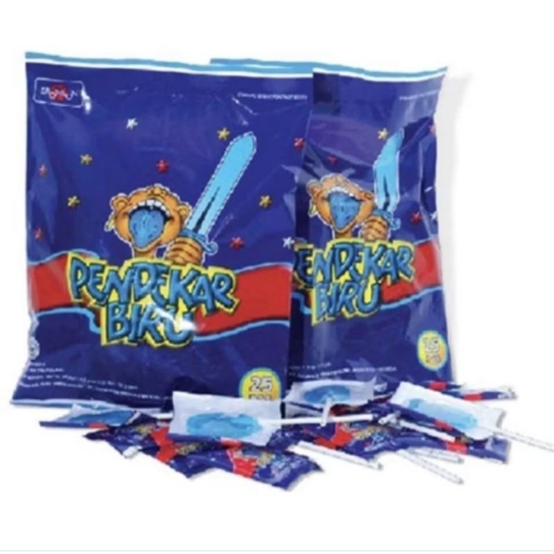 

Permen pendekar biru isi 25 pcs