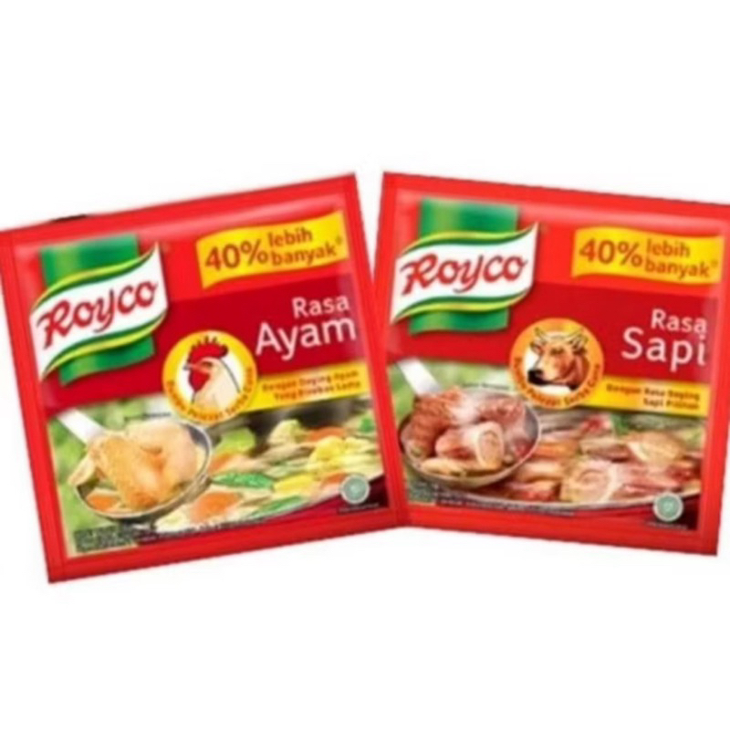 

1 Dus Royco Ayam dan sapi sac 576bks /48 lusin