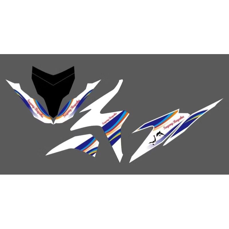 STRIPING TRANSPARAN VARIO OLD 125 KZR LIVERY BUS SUGENG RAHAYU