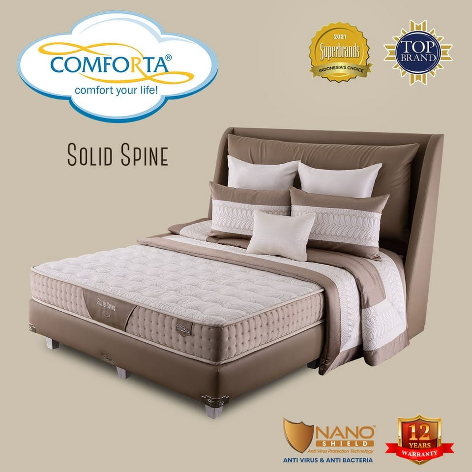 Springbed Comforta Solid Pine 180x200 Full Latex Springbed
