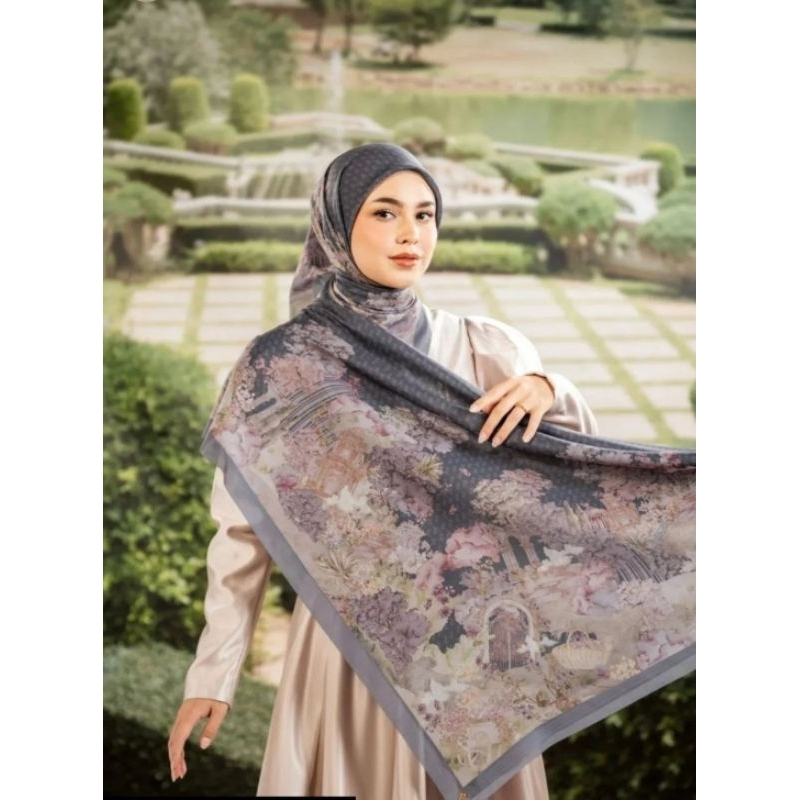 Heylocal Sound of Garden scarf / Jastip Heylocal / scarf sound of garden by Heylocal.id