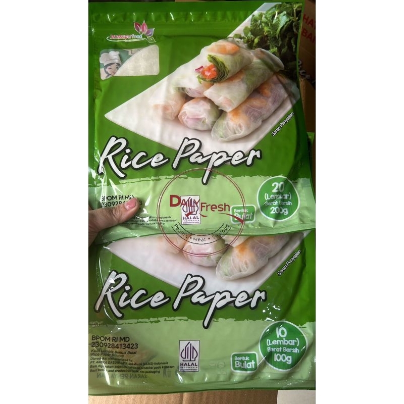 

RICE PAPER BULAT | BANH TRANG | KULIT LUMPIA VIETNAM | HALAL