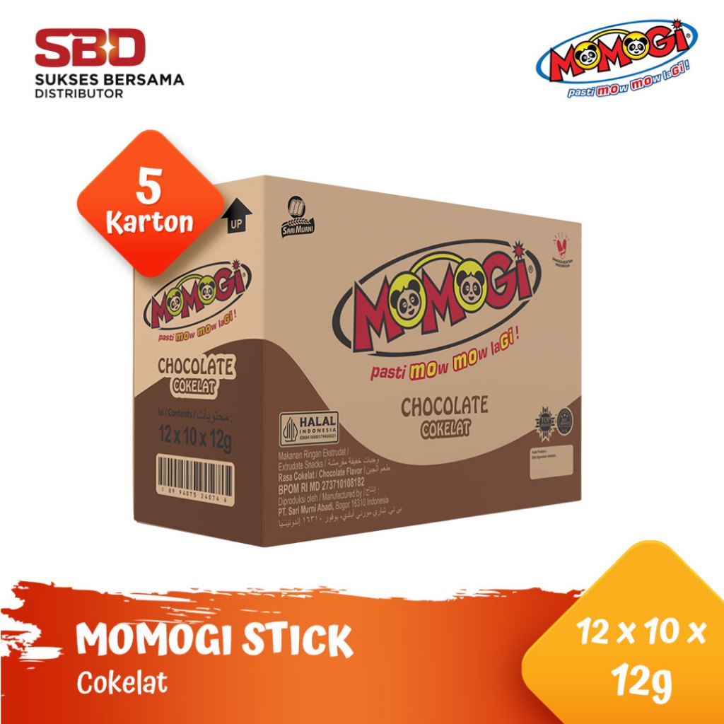 

Momogi Stick 12gr - Coklat [5 Karton]