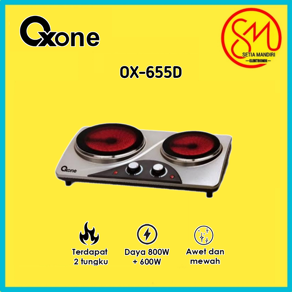 OXONE KOMPOR LISTRIK INDUKSI OX-655 D / OX 655 S (1 & 2 TUNGKU ) GARANSI RESMI DENGAN MODEL ELEGAN