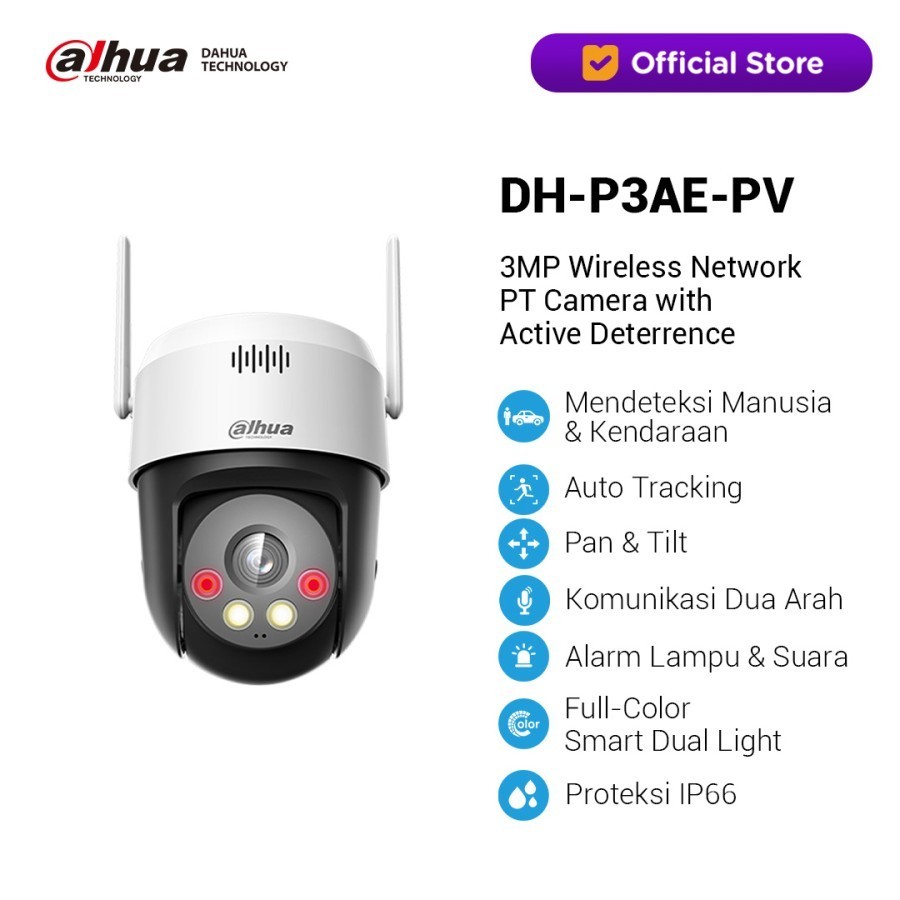 DAHUA DH-P3AE-PV 3MP IP Camera Indoor Cctv IP Wireless