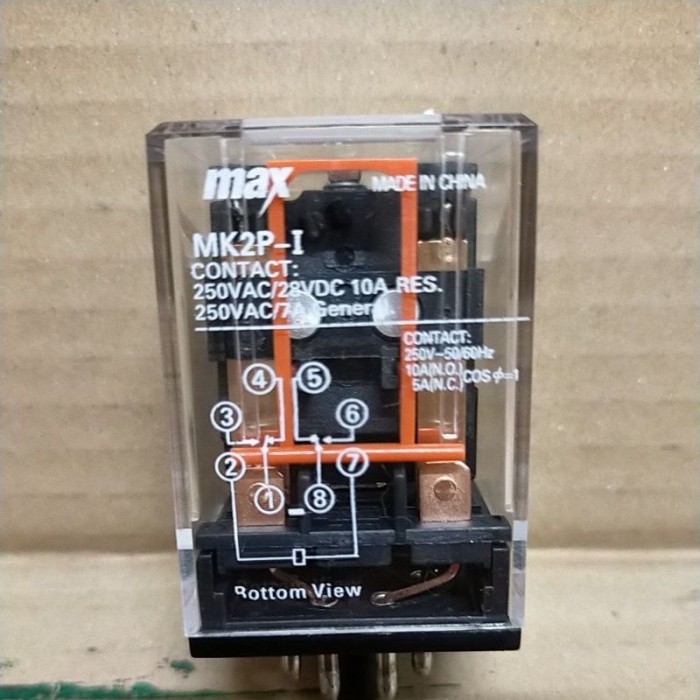 RELAY AC 220V 8 KAKI BULAT / 8 PIN