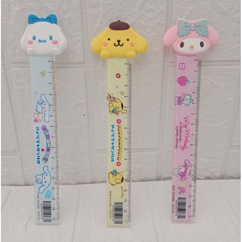 

Penggaris Plastik SANRIO 15cm / Penggaris Kepala SANRIO